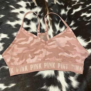 Pink Sports Bra